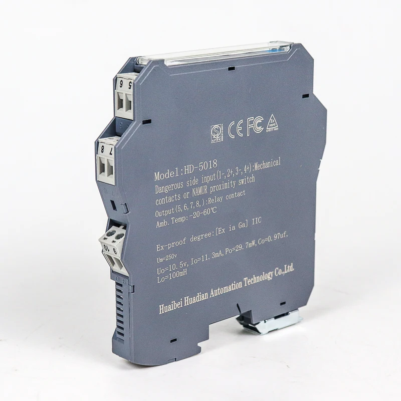 Original 1 in 2 Out 4-20mA Mini Safety Isolation Analog signal Isolator 0-10V signal Converter DC Ac Isolated Safety Barrier