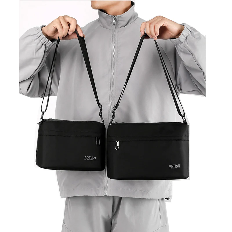 Men's Crossbody Shoulder Bag 2026 New Style Commuting Lightweight Casual Fashion Large Capacity Backpack Oxford Cloth Material