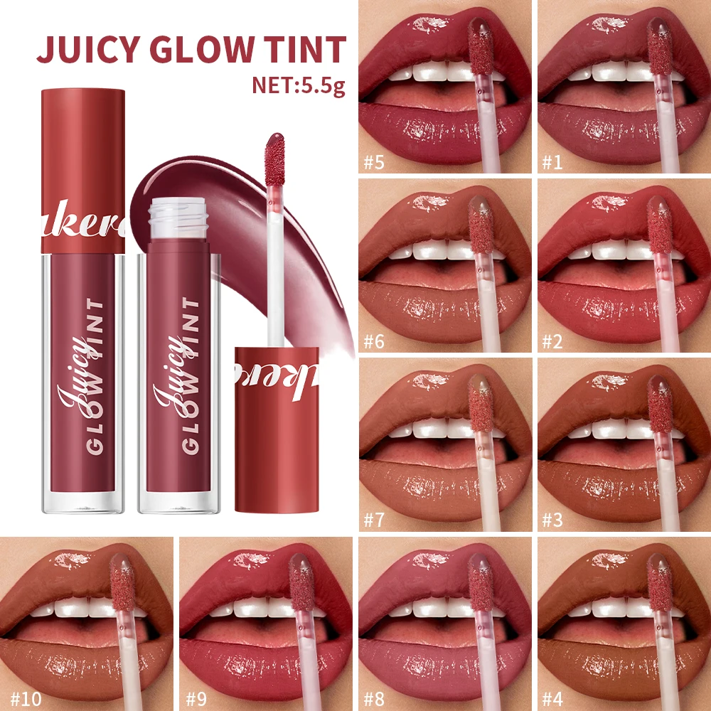 ลิปกลอส Lakerain Juice Mirror Water Gloss ติดทนนาน ชุ่มชื้น ปากฉ่ำวาว ลิปกลอสเนื้อกระจก