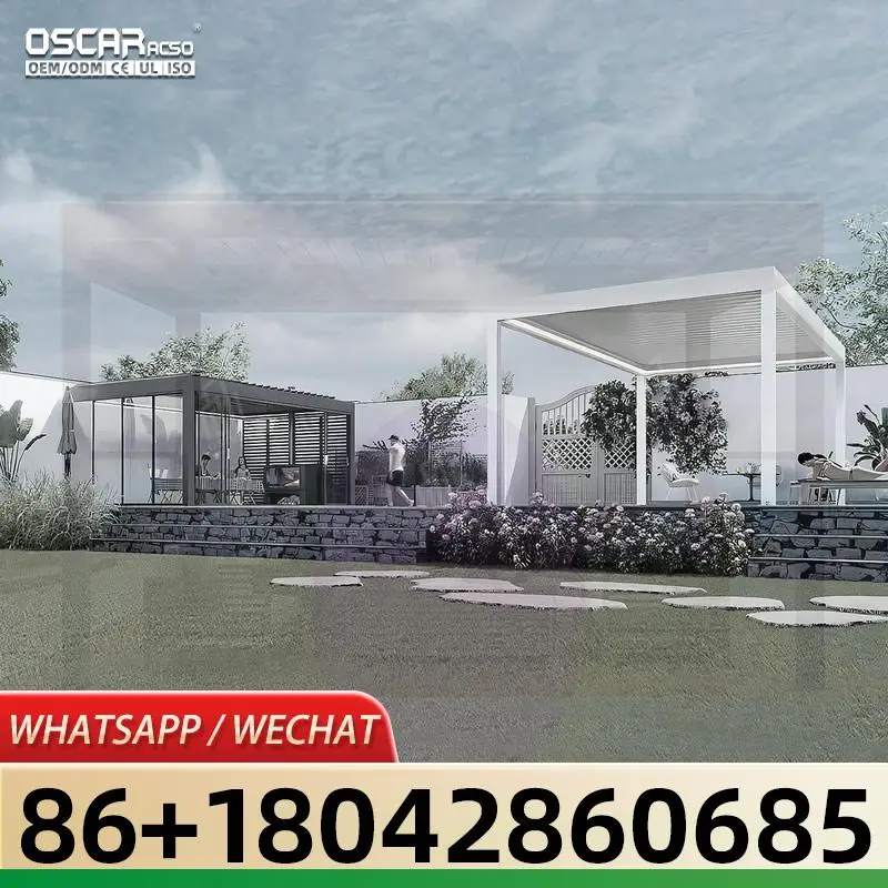 Моторизованный алюминиевый навес с двойным дахом для наружного использования в Южной Африке 3x4 6x4 Складная и устойчивая к атмосферным воздействиям пергола Моторизованный алюминиевый навес с двойным дахом для наружного использования в Южной Африке 3x4 6x4 Складная и устойчивая к атмосферным воздействиям пергола