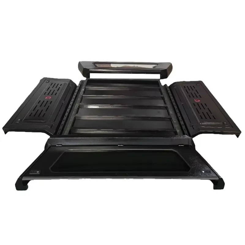 4x4 Waterproof Aluminum Alloy Pickup Hardtop Topper Camper Truck Canopy With Rack for GMC Sierra 1500 5.7ft GMC Canyon 2023