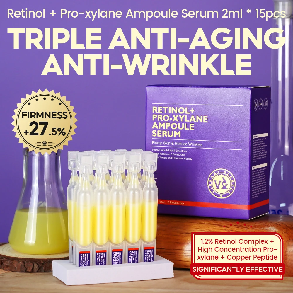 Retinol Anti Aging Firming Skin Essence Pro-Xylane Anti Wrinkle Serum Fade Spots Moisturizing Remove Wrinkle Reduce Fine Lines — Retinol