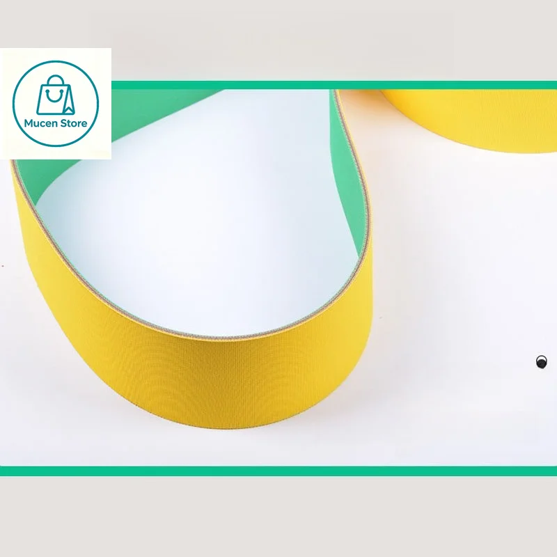 Yellow Green Winding Belt Wear Resistant Anti-Slip Flat Belt for Paper Straw Paper Tube Window Patching Machine NEW