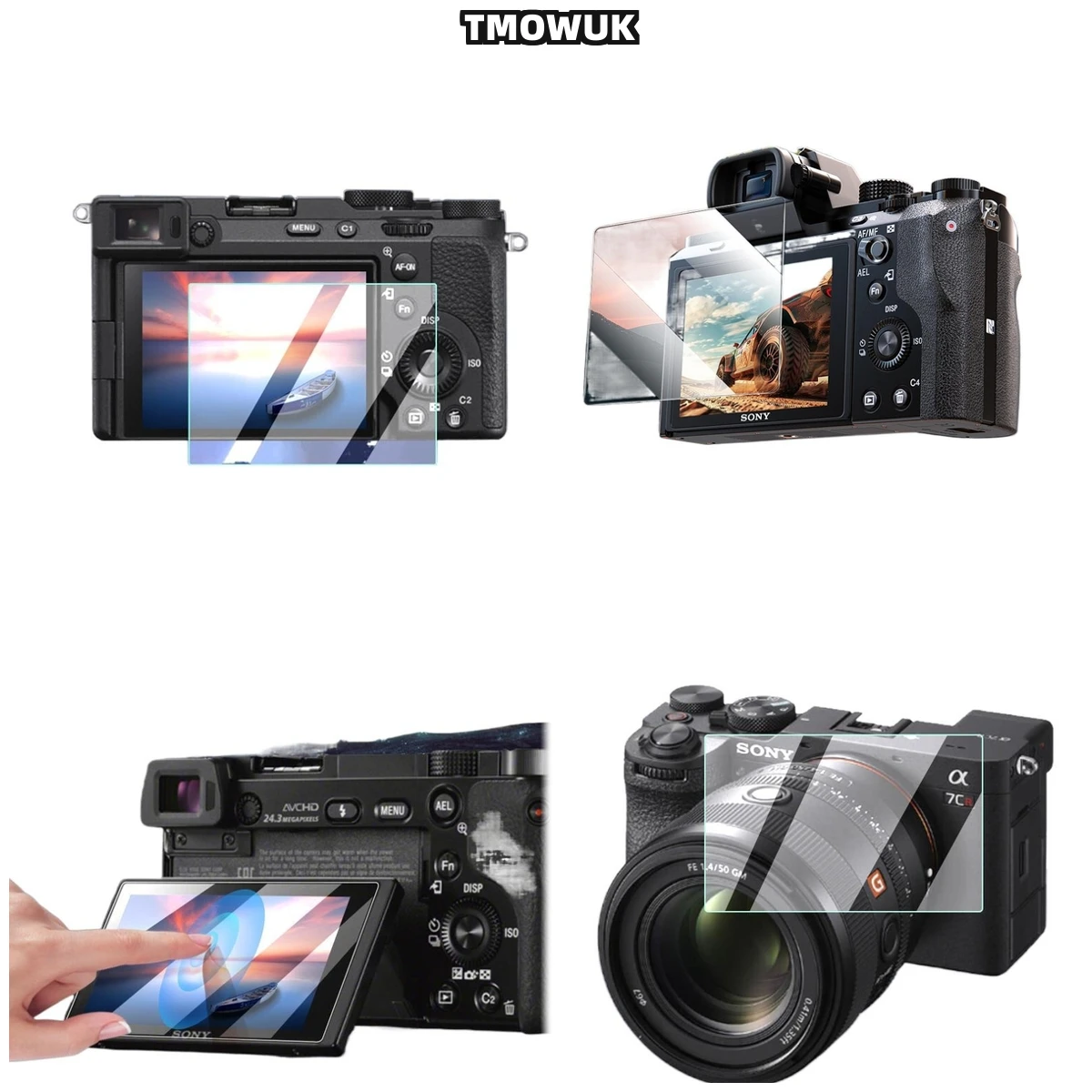 

For A7M4 A6700 A7C2 A7CR A7IV Anti-Scratch HD Clear Tempered Glass Screen Protector 9H Hardness Film