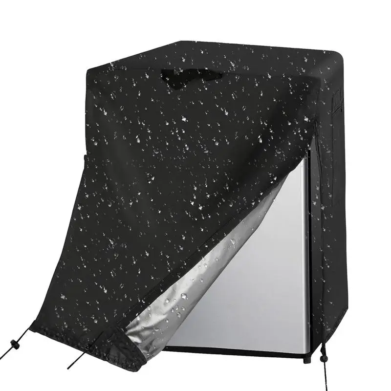 

Refrigerator Covers Waterproof Refrigerator Dust Cover Home Appliance Wrap With Adjustable Drawstring And Zipper For All-Season