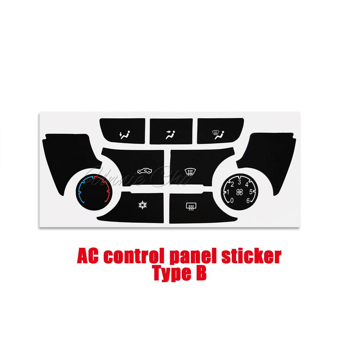 For Opel Mokka Stickers for Vauxhall Interior Accessories 2013 to 2017 Button Repair Decals for Buick Encore Verano AC Panel