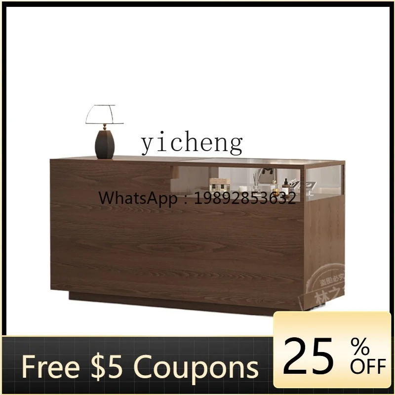 GZ  Cashier with Glass Cabinet for Accessories Paint Zhongdao Display Stand Display Cabinet