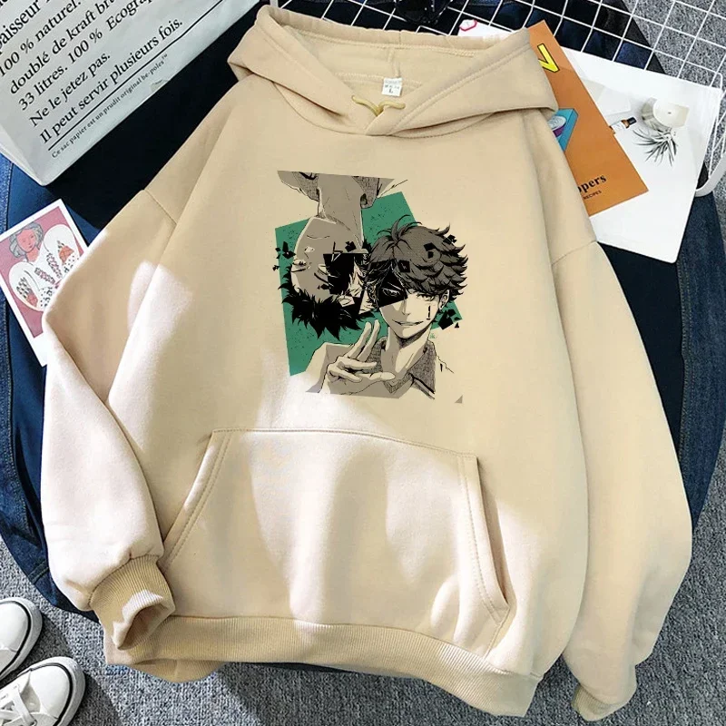 Karasuno Hoodie Volleyball Crow Anime Sport Club Vintage Streetwear Schwarzer Oversized Casual Pullover Langarm – Detail 15
