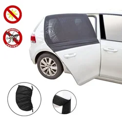 Car Side Window Sock Sunshade Visor Mosquito Net For Baby Kid Pet Breathable Sun Shade Mesh Backseat Block Curtains Black
