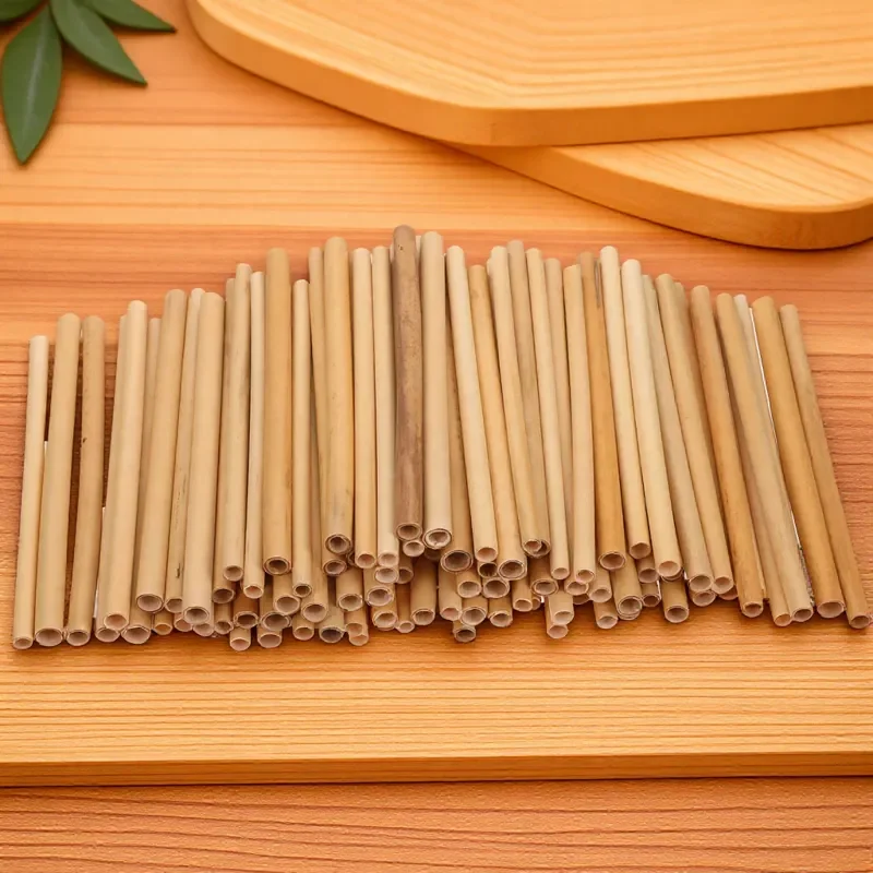 

100Pcs Bee House Tubes Natural Reed Refill Replacement for Bees Pollination DIY Beekeeping Nesting Supplies Hive Maintenance Kit