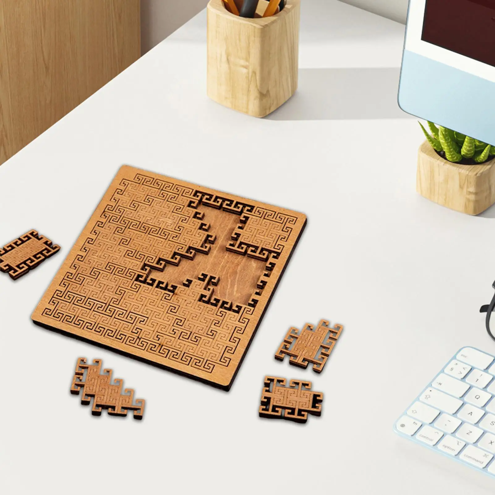 나무 퍼즐 두뇌 자극 활동 미로 도전 나무 퍼즐 어린이 청소년 소년 소녀 크리스마스 교실 유치원용