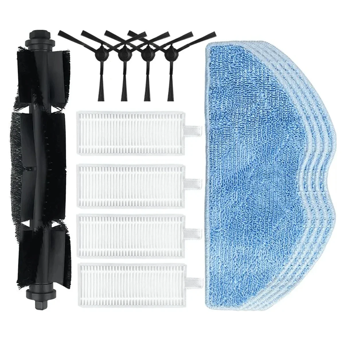 BISMZ Für Rowenta Tefal X-Plorer Serie 75 S + / RG8597WH Roller Seite Pinsel Hepa-Filter Mopp Tücher Roboter staubsauger Teile