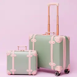 Valise de voyage légère pour femmes et hommes, petit bagage à main, valise de mode, valise à roulettes, boîte à air spéciale, 18 po, 16 po