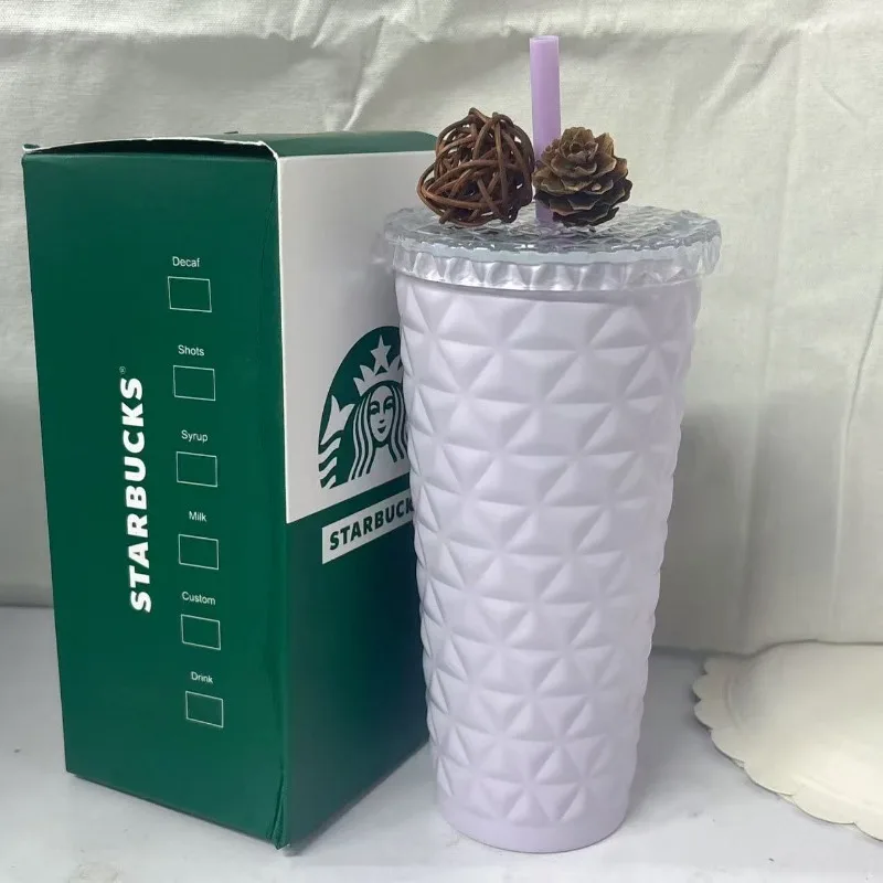

Starbucks Whimsical Lilac Studded Cold Cup, 500ml Matte Purple Tumbler with Embossed Starbucks Logo & Reusable Straw