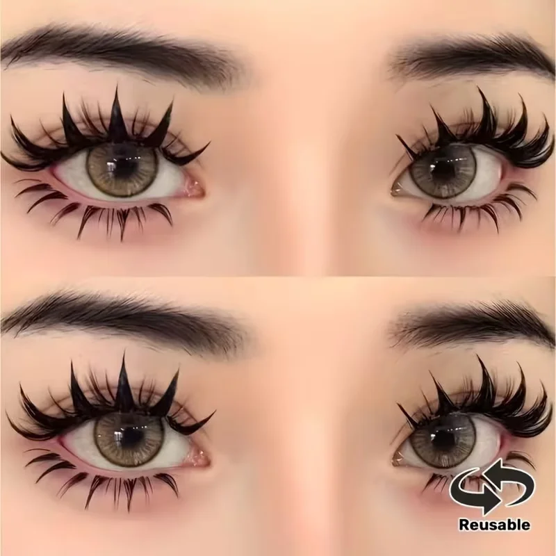 WINKLURE Fairy Lash Clusters Kit 8mm-18mm Manga C Curl Anime Wimpernverlängerungs-Kit Individuelle Spike-Wimpern DIY Volumen Natürlich – Detail 10