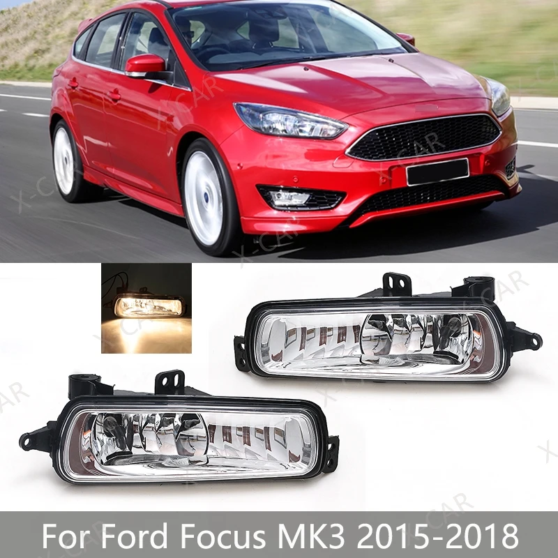 

Foglight Foglamp для Ford Focus MK3 2015 2016 2017 2018 передний бампер, противотуманная лампа