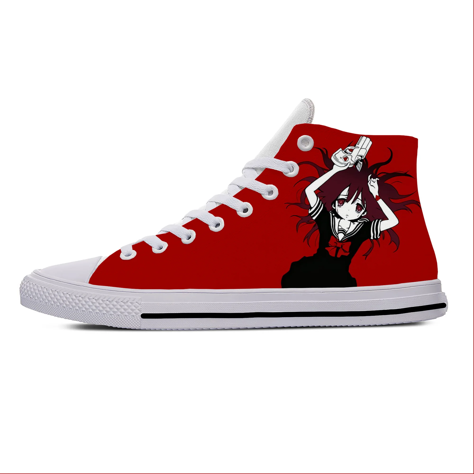 Anime Magical Girl Mahou Shoujo Site Asagiri Aya Casual Cloth Shoes High Top Lightweight Breathable 3D Print Men Women Sneakers