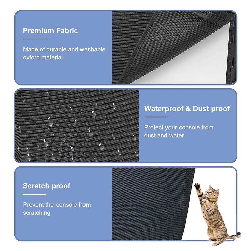 Penutup tahan debu untuk PlayStation 5 cangkang ramping horisontal/vertikal casing konsol pelindung Game tahan debu untuk PS5 Slim