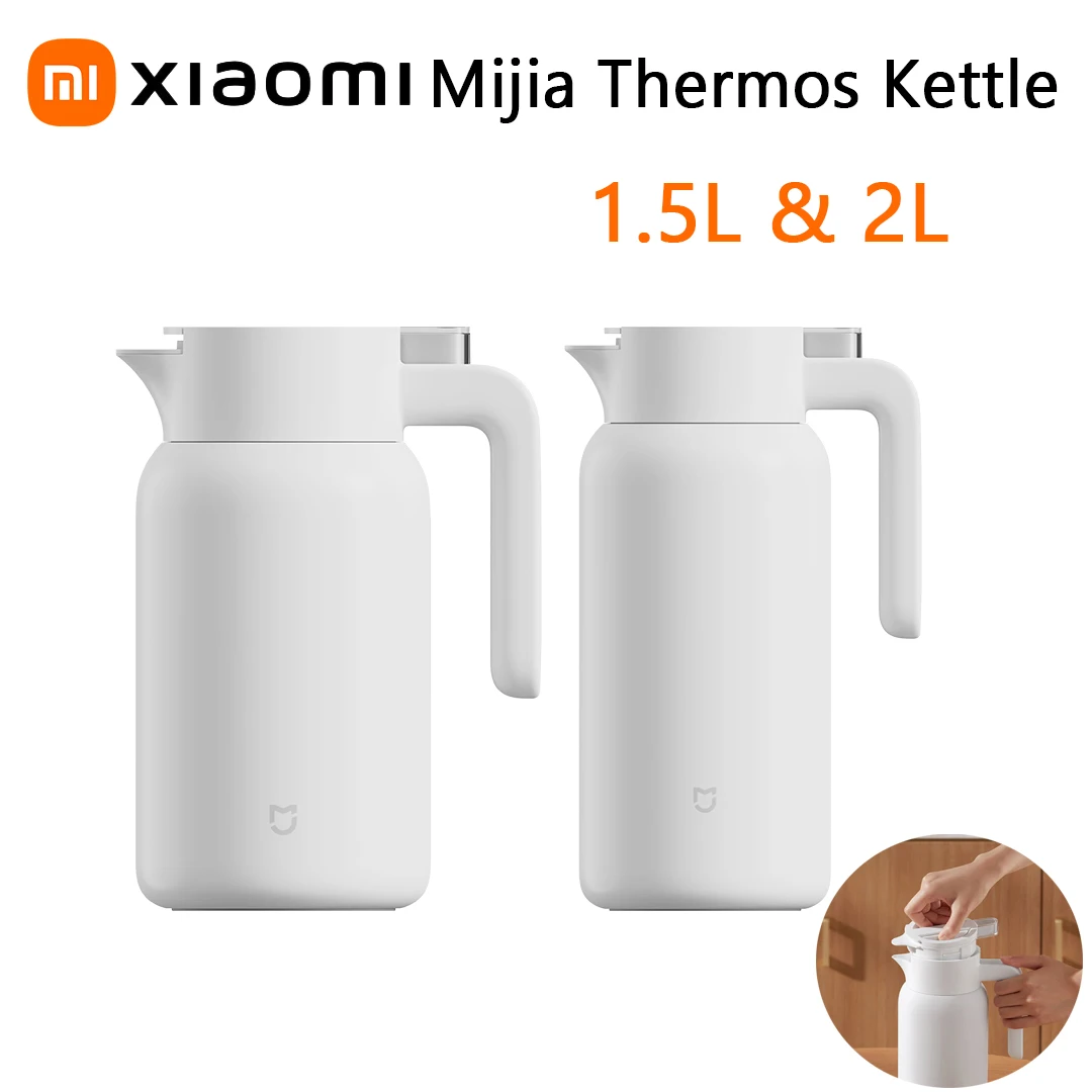 

Xiaomi Mijia Thermos Kettle 1.5/2.0L Vacuum Insulated Bottle for Hot/Cold Drinks 316L Stainless Steels Hot Coffee Water Tea