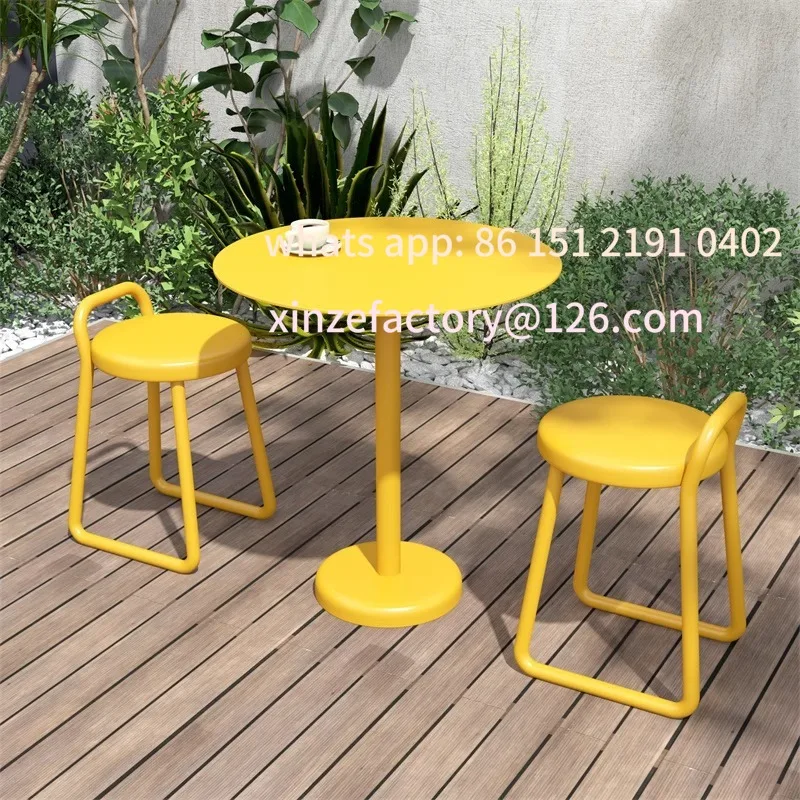 Customizable Balcony Leisure One Table Two Chairs Courtyard