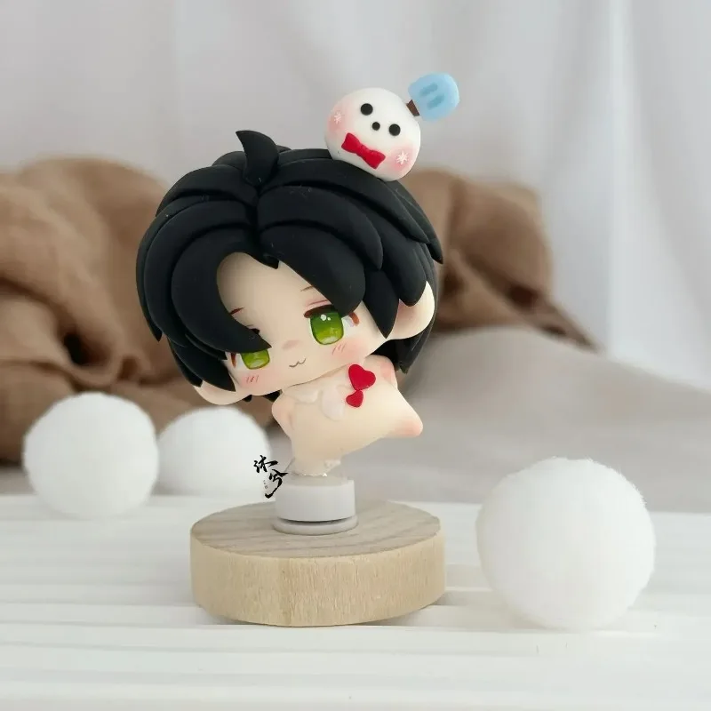 Anime Love and Deepspace Sylus Zayne Rafayel Xavier Q-Version Cartoon Rotatable Handmade Model Handcrafted Garage Kits Gift