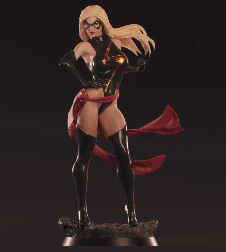1/24 75mm  1/18 100mm Resin Model Super Girl Figurine Unpainted No Color RW-1160