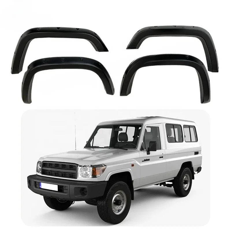 Car Wheel Arch ABS pocket style Fender Flares For TOYOTA LAND CRUISER LC70 71 71 73 74 75 78 1984+ Guard Deflector