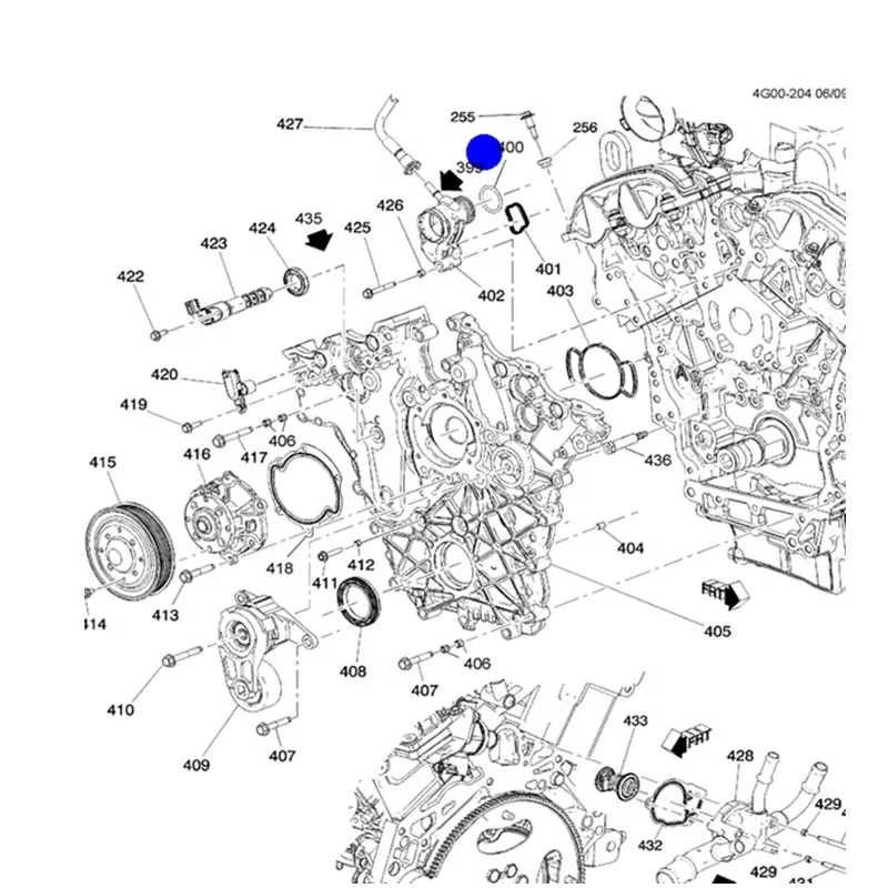 Baifi Brand New Genuine Water Outlet Sealing Ring 12584040 12566429/12690764 For Cadillac CTS SLS ＳRX XTS XT5