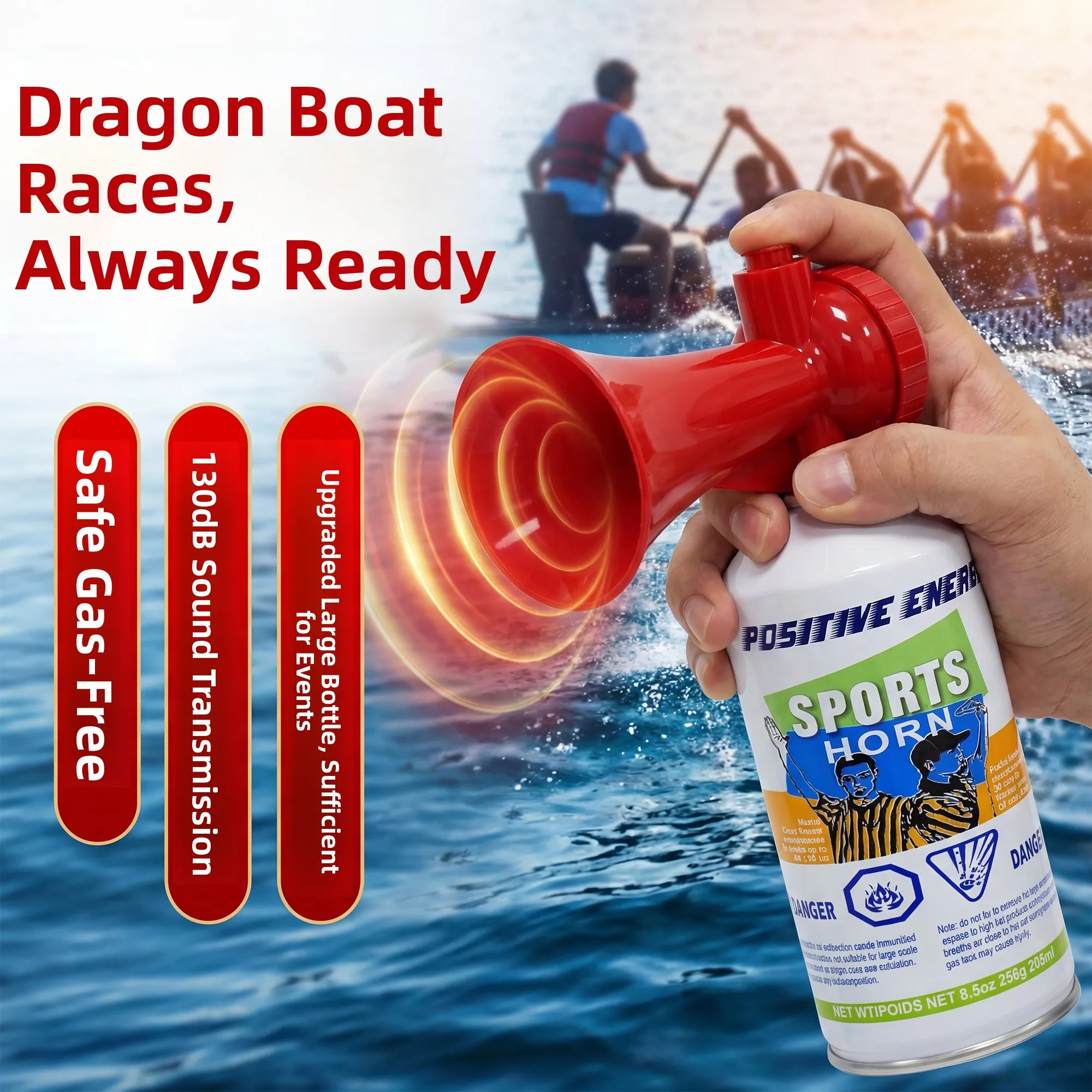 Ultra-Loud Blower for Dragon Boat Race Outdoor Emergency Assistance Sound Volume Can Reach 130 Decibels Racing Sports Equipment