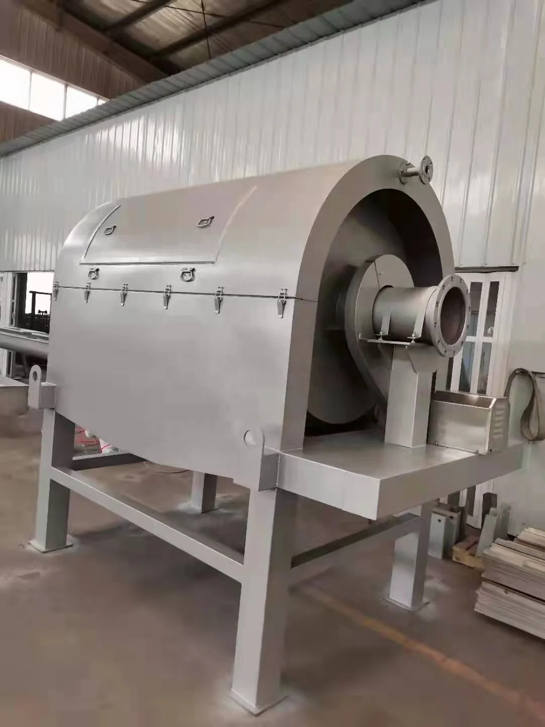 التشغيل في معالجة المياه في خط المواد الغذائية الصناعية PrContinue طبلة الفلتر الدوارة معدات فصل الصلبة السائلة المستمر