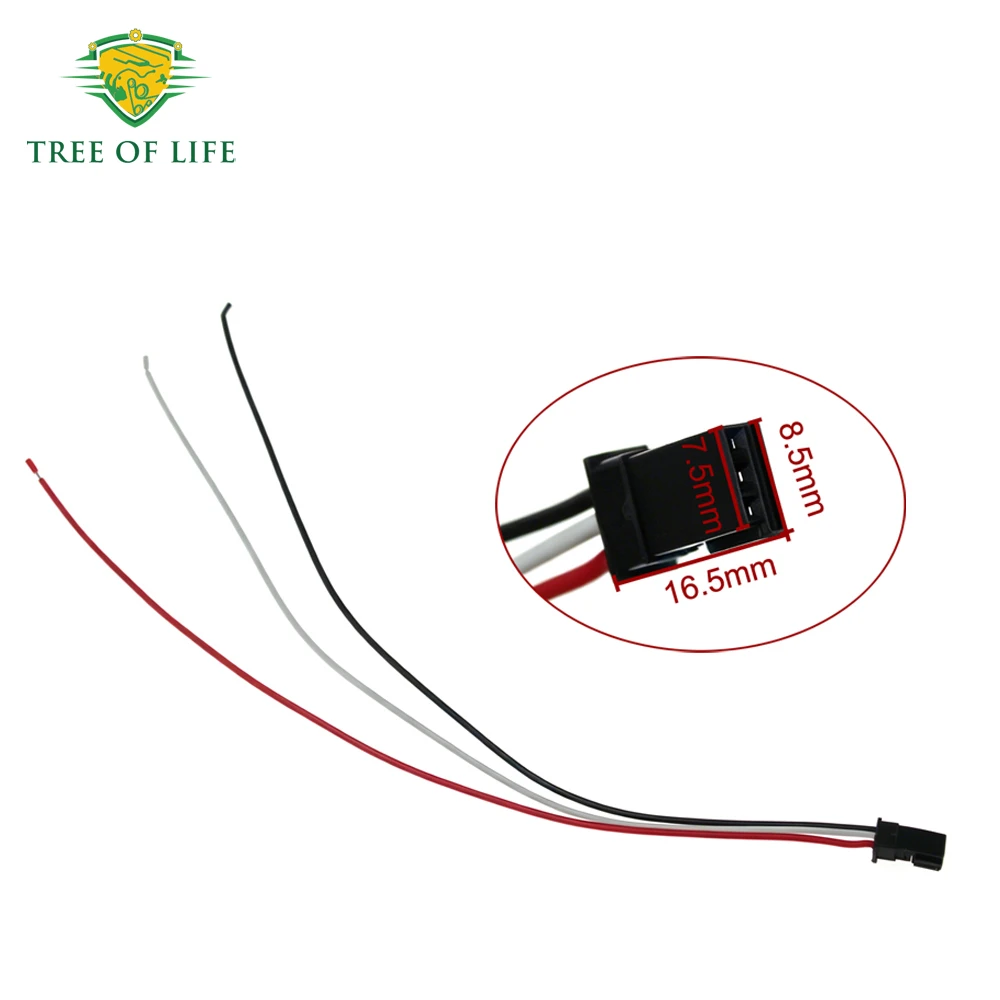 Headlight Level Adjustment Motor Connector Harness Plug 3 Pin For VW Sharan Touran Polo Golf Transporter T5 Passat CC 1J0941295A