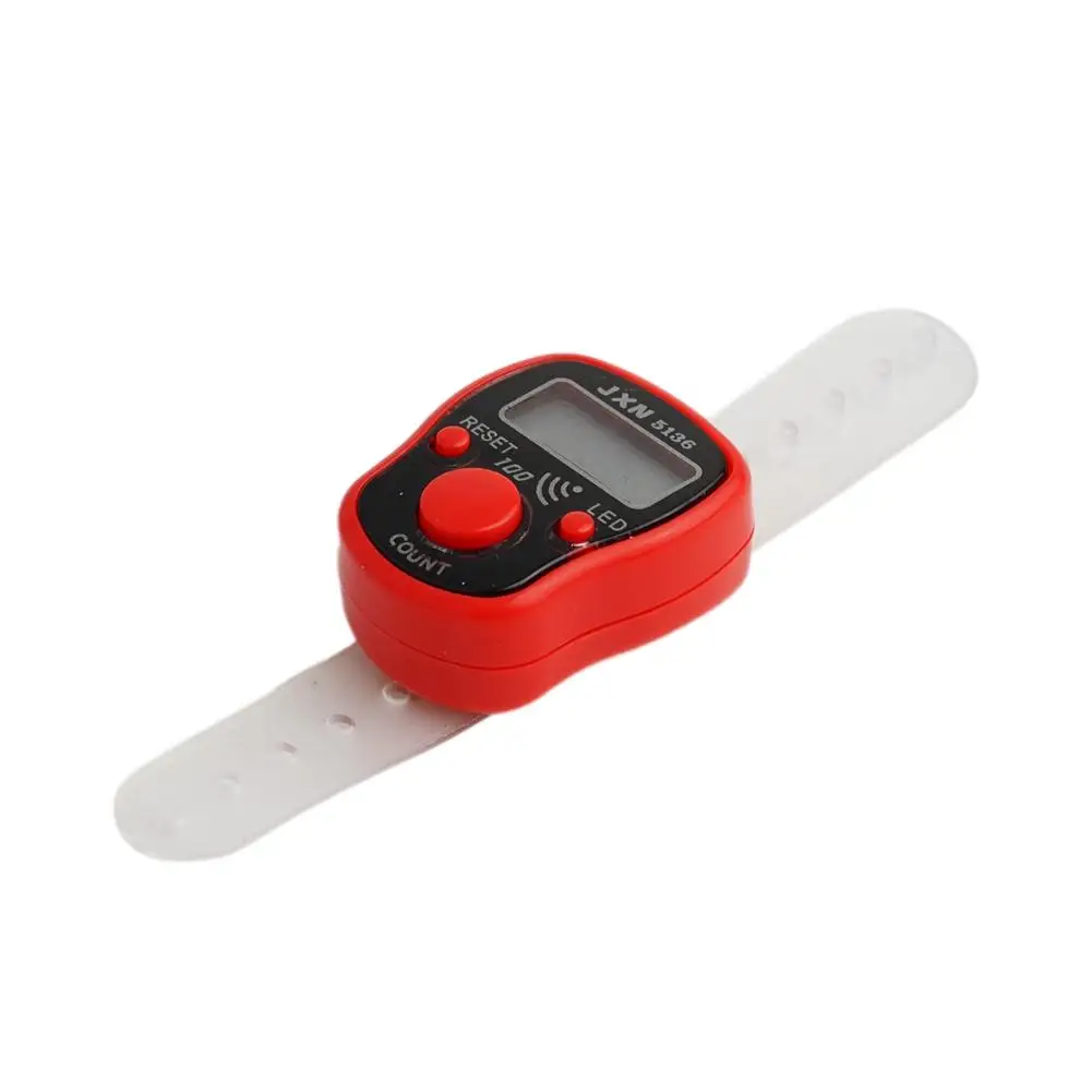 Mini Electronic Finger Counter Backlit LED Display High Precision Sensor Battery Powered Hand Tally Counter Counting