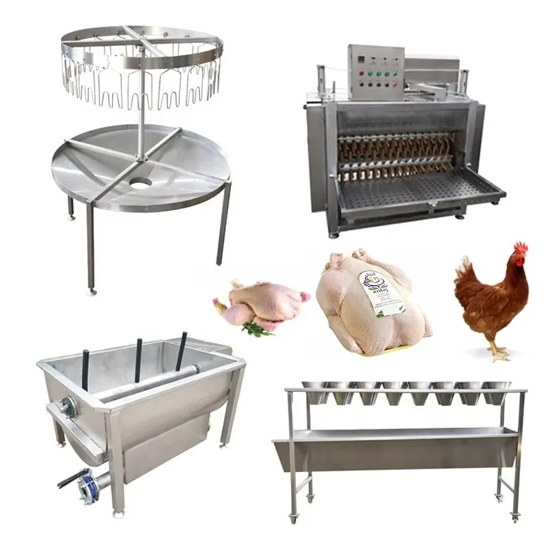 100-300BPH 2025 Factory Price Customized Meat Processing Line for Chicken Duck Goose Rabbit Abattoi