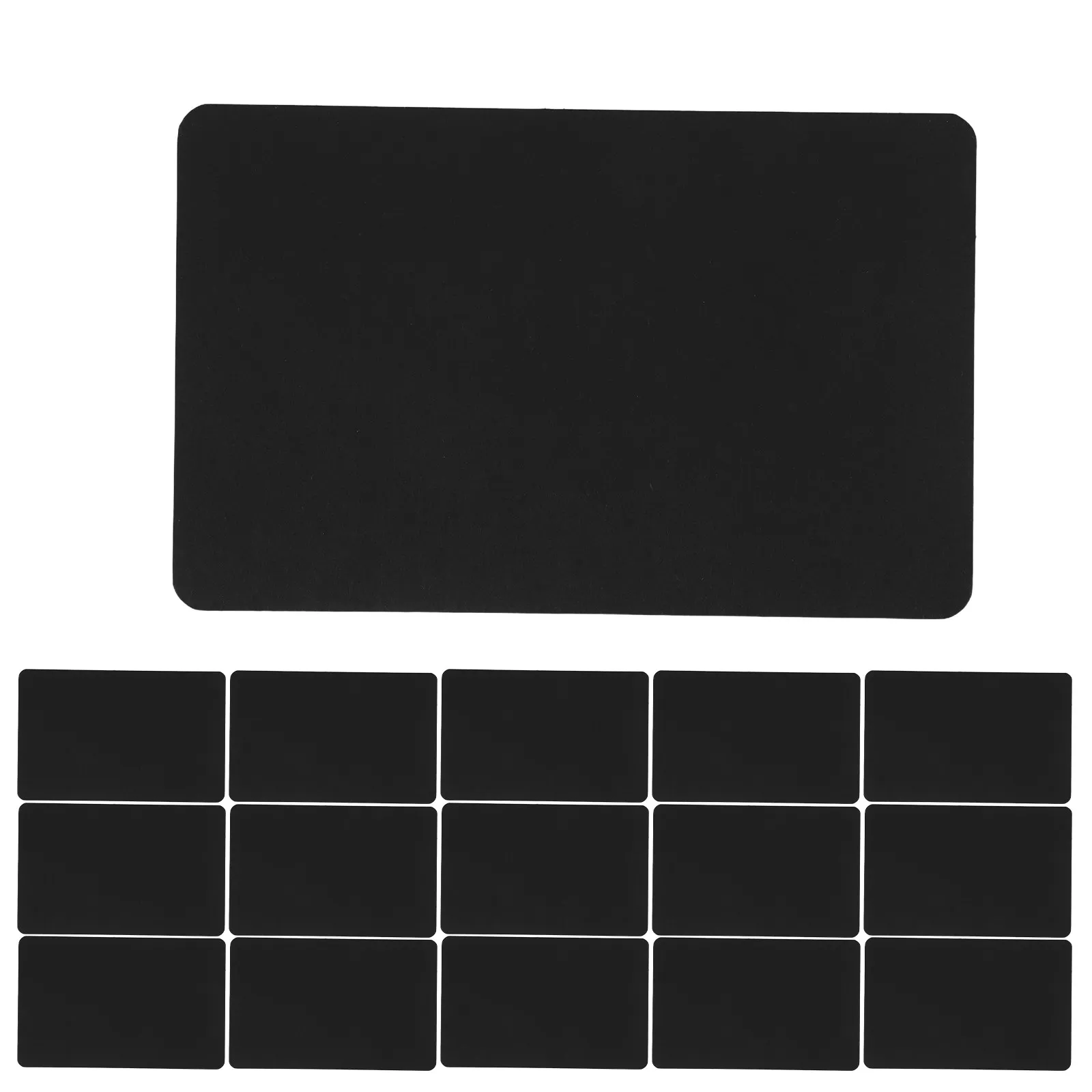 100Pcs Black Blank Note Cards Mini Cardstock Memo Pads Flashcards Calligraphy Practice Wedding Invitations DIY Craft Office