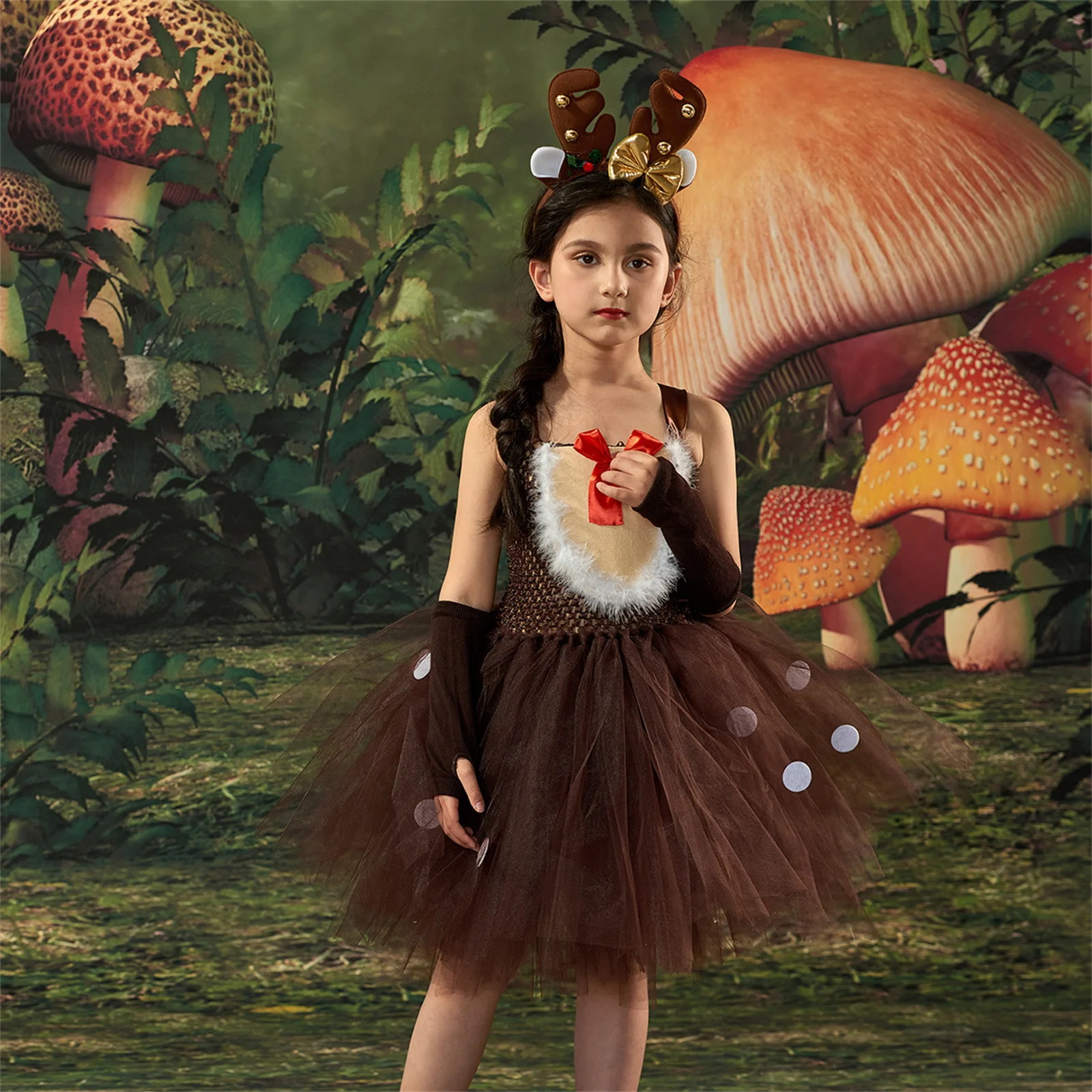 

Toddler Baby Tutu Milu Dress Cosplay Costume Princess Sleeveless Halloween Carnival Birthday Party Clothing Dress Up