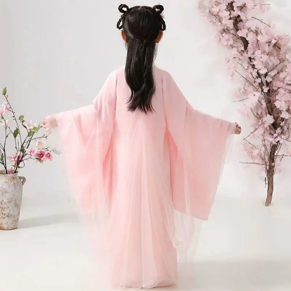 Ancient Chinese Costume Child Kid Fairy Dress Cosplay Hanfu Folk Dance Performance Clothing China Traditional dress for Girls