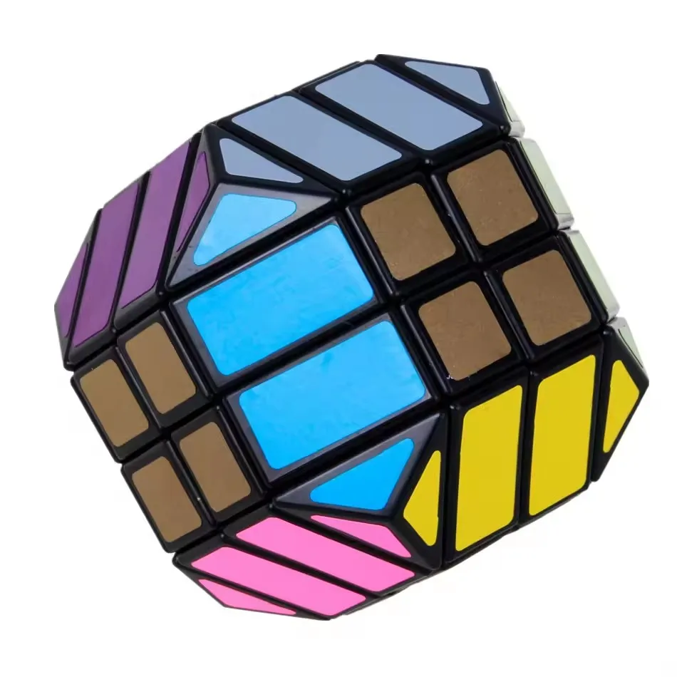 Lanlan Super Mask CaneBall cubo magico 4x4x4 Puzzle di velocità a forma di palla Super Mask Cube Giocattolo educativo Cubo magico professionale