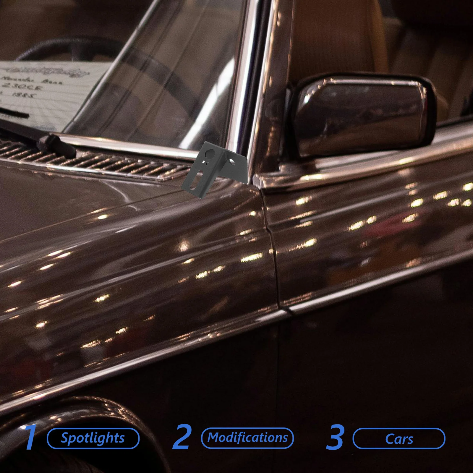 

1Pair Light Mount Bracket for Vehicle Easy Install No Tools Required Durable Support Multiple Car Models Light Bar Mounts