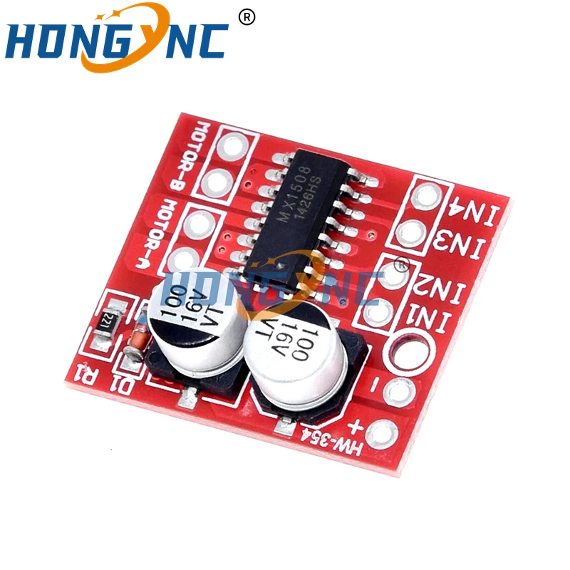 6 Pack Mini L298N Driver motore cc, MX1508 Mini Dual Channel 1.5A 2 vie PWM Speed Controller Dual H-Bridge sostituire Stepper