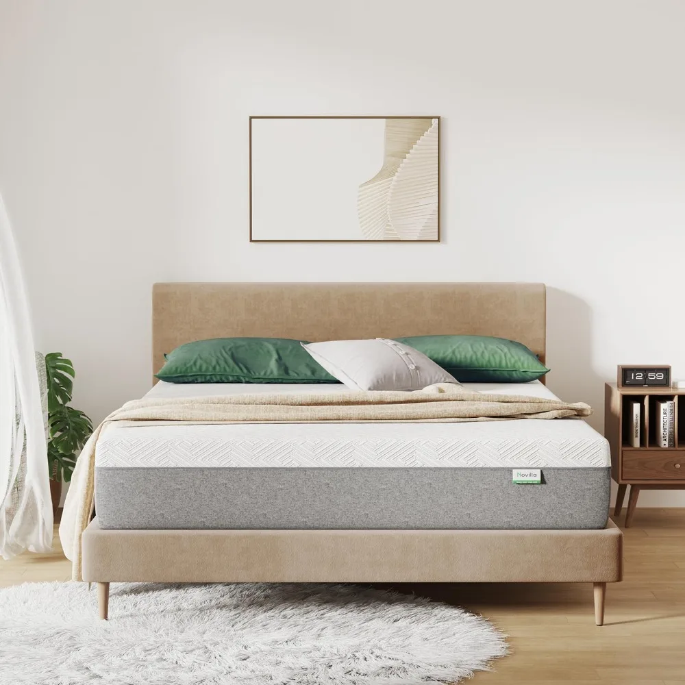 

"12-Inch Gel Memory Foam Queen Mattress: Medium Plush for Comfortable Sleep and Pressure Relief with Motion Isolation"