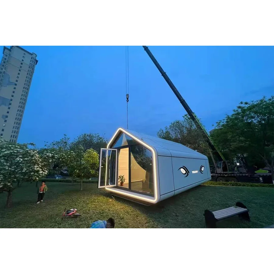 Temporary Ecological Space Capsule Home Space Home Anti rust Fashion Safe Mobile house Prefab Thermal Insulation Mobility