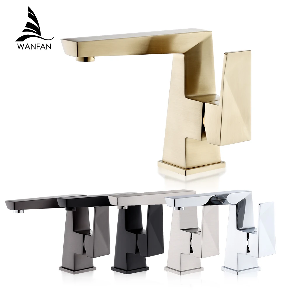 Basin Faucet Gold Torneiras Bathroom Sink Faucet Single Handle Hole Faucet Basin Taps Hot Cold Mixer Tap Crane 10103