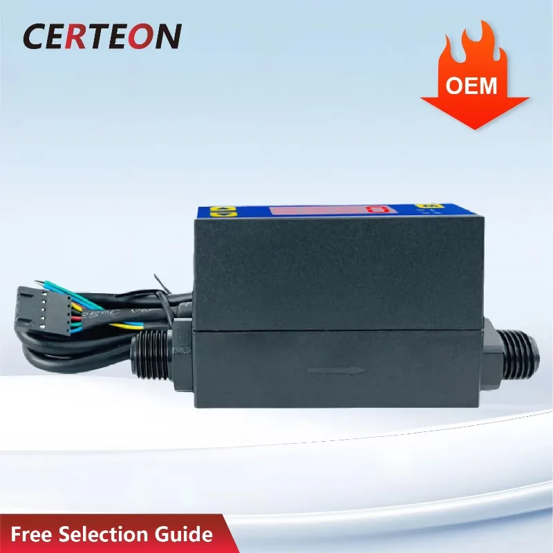 MF4003-2 MF4008-2 Digital Compact Flow Sensor And Controller For Nitrogen Oxygen Air Argon With RS485 Output Gas Flow Meter