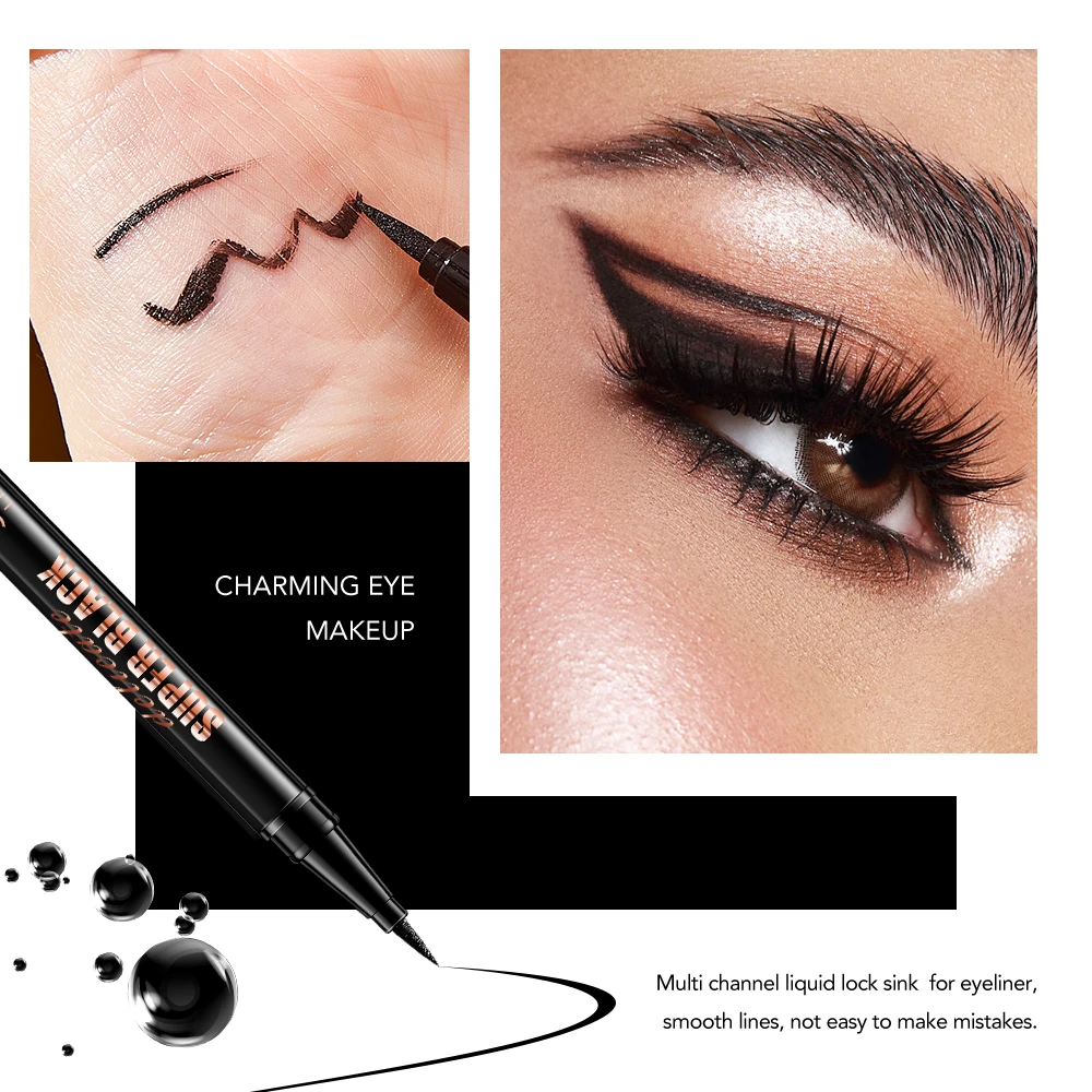 SHEDOES Mascara and eyeliner set, waterproof and sweat resistant, long-lasting eye makeup set