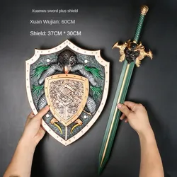 Toy sword toy  soft rubber PU rubber sword shield simulation model sword toy movie pistola de agua spyra ShieldSword props