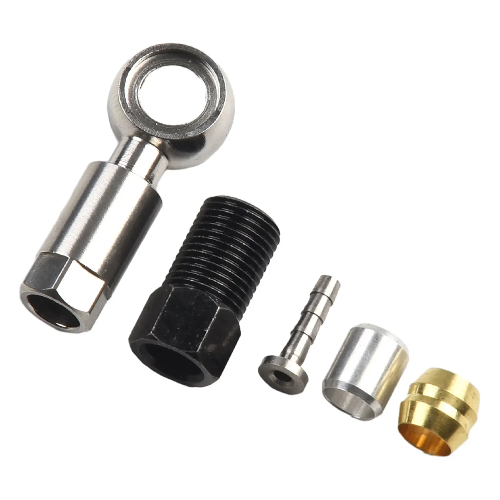 

1x CABLE END BANJO SET Connect Insert FOR Shimano Hydraulic Disc Brake Hose BH90 Banjo Connector Oil Needle Olives Sealing Ring