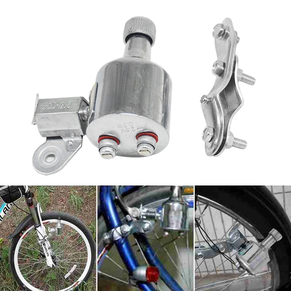 

New Rear Dynamo Motorized Taillight Eco Friendly Universal Outdoor Cycling Light Generator Friction Instal MTB Road Bike