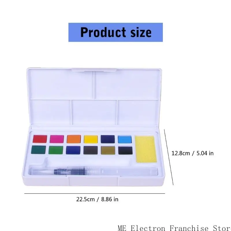 T5EA 18/12/24/36/48 Colorido Conjunto aquarela fácil usar kits cor água viagem