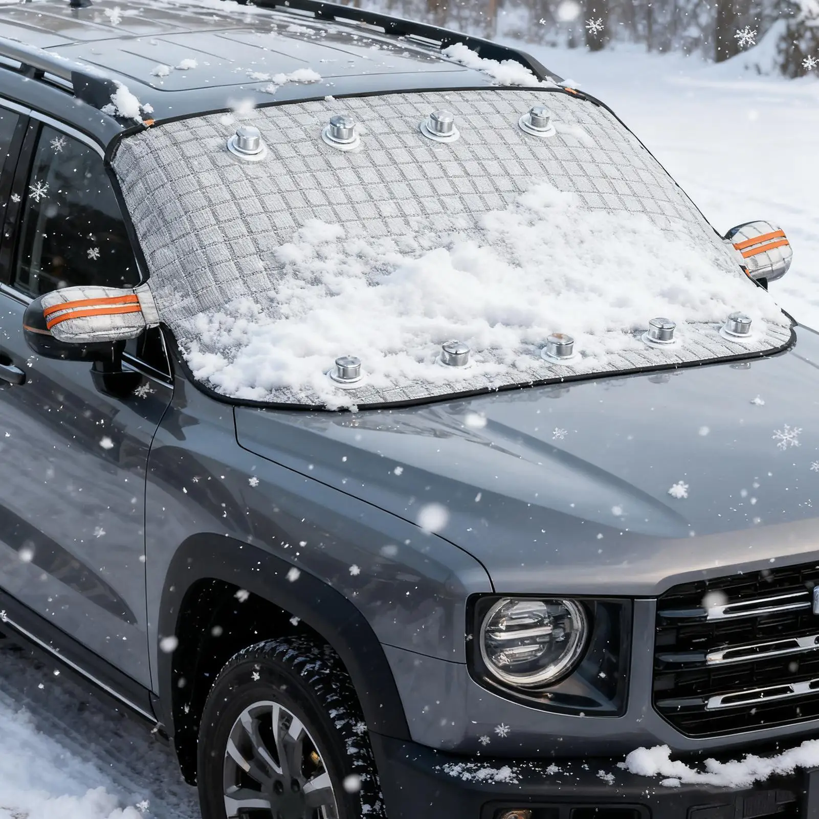 

Car Windshield Cover Magnetic 3 Layers Windproof Auto Accessories Winter Windshield Covers For Escape Cold Ice Frost Rain Freeze