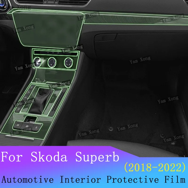 

For Skoda Superb Navigation Panel Screen Anti-Scratch Film Automotive Full set interior film Anti-Scratch Sticker Accessories